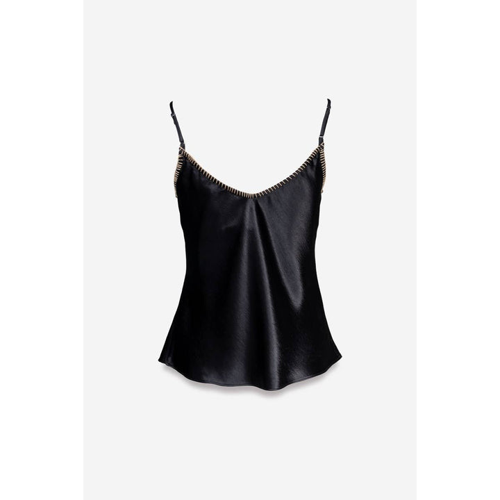 Whipstitch Satin Camisole — Yesenia