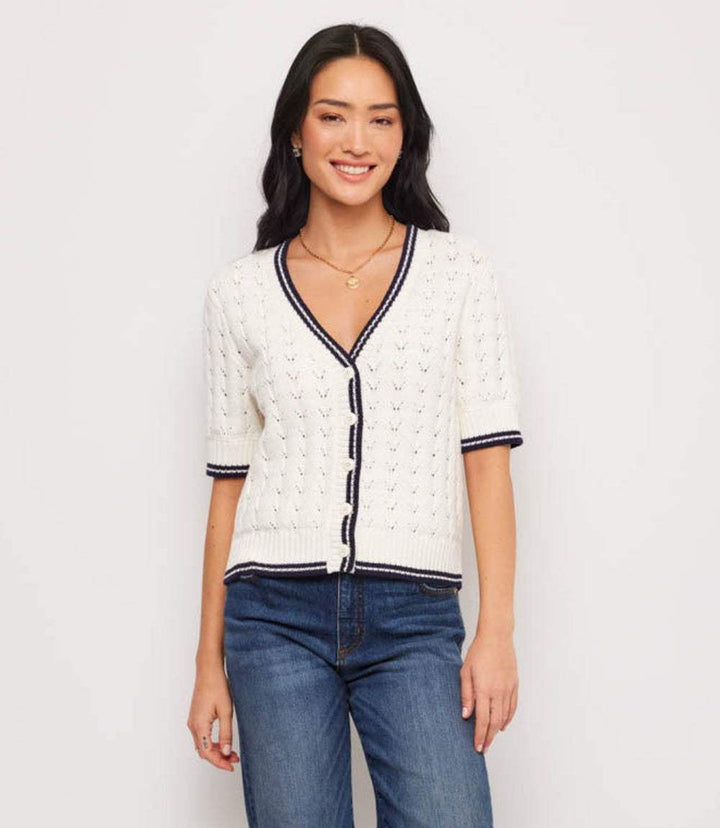 Short Sleeve Cardigan Sweater