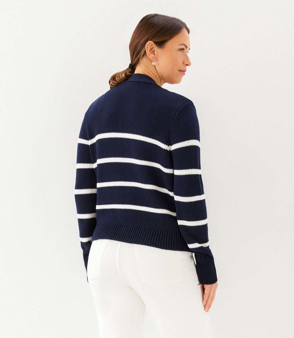 Stripe Cardigan Sweater