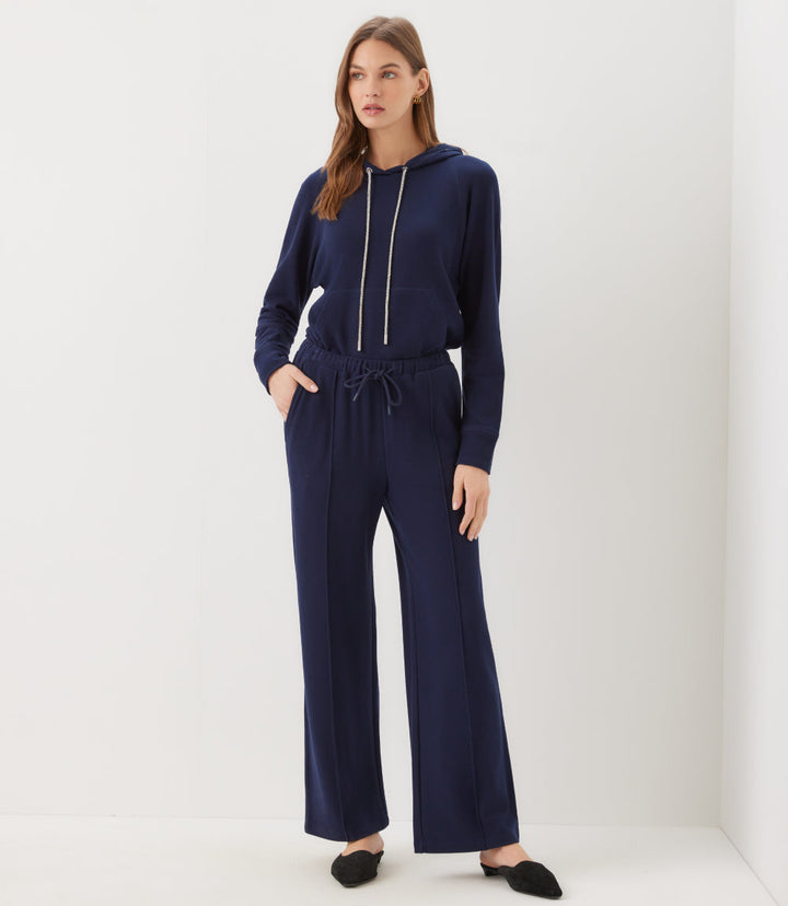 Drawstring Pintuck Sweatpants