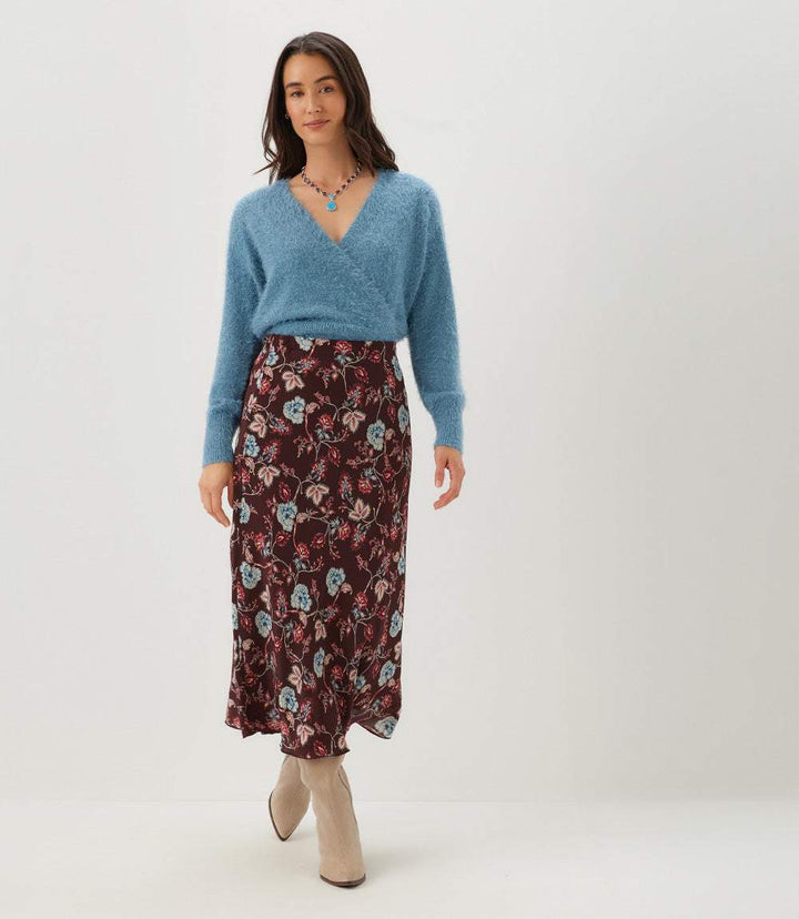 Bias Cut Midi Skirt