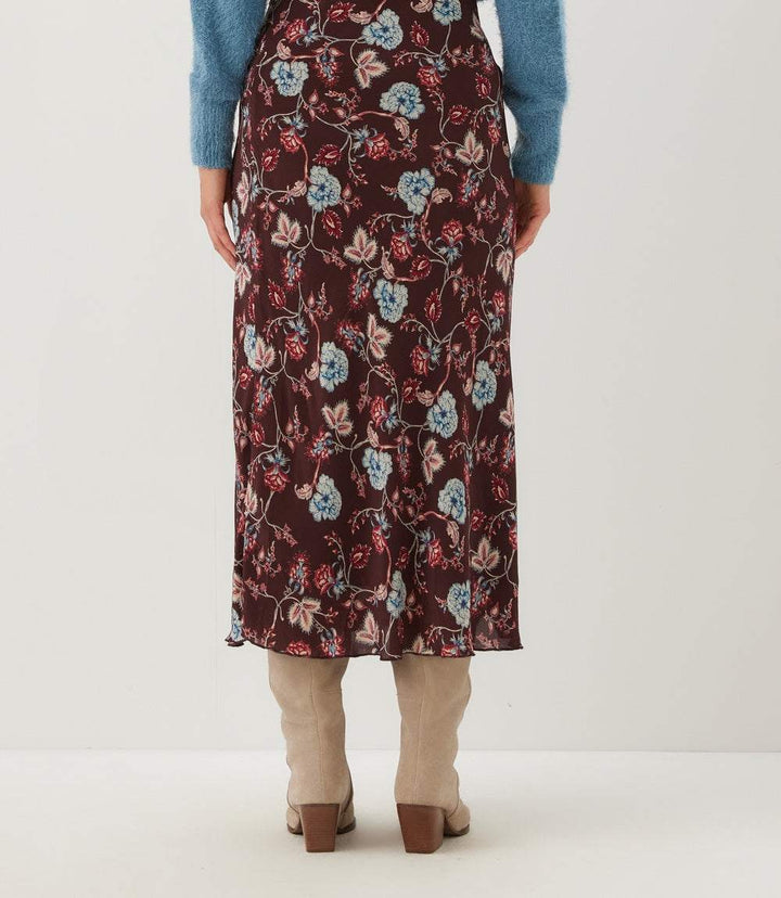 Bias Cut Midi Skirt