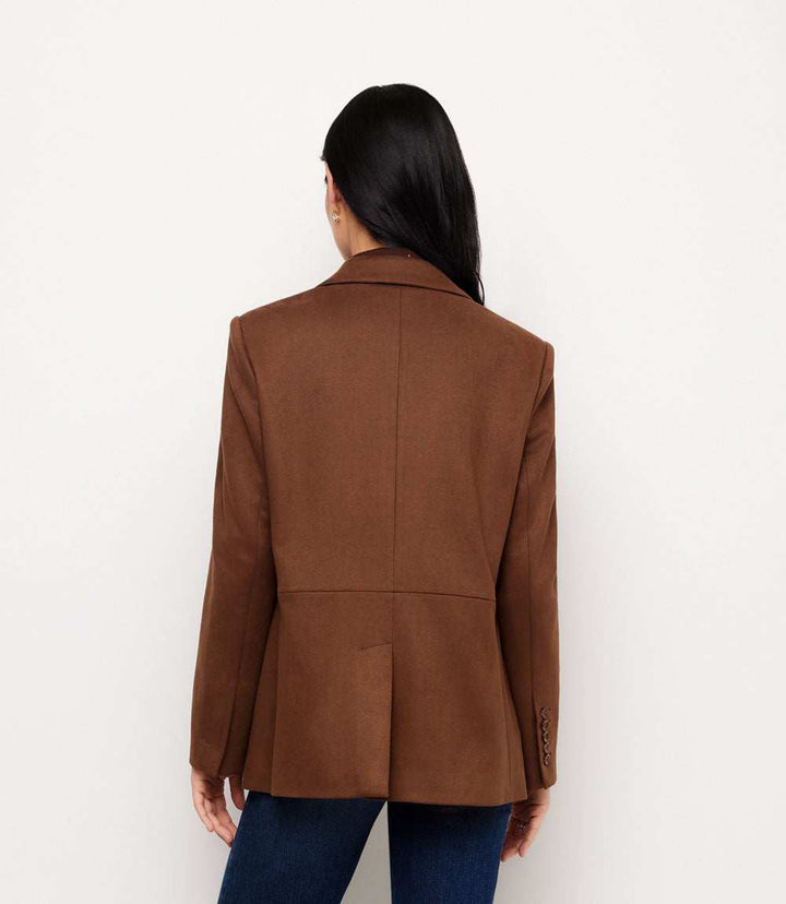 Faux Suede Blazer