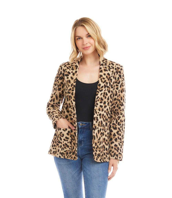 Animal Jacquard Blazer