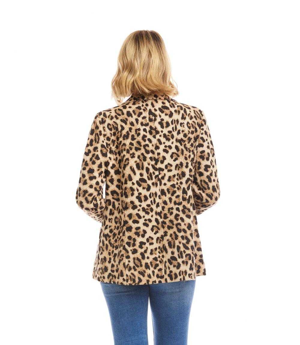 Animal Jacquard Blazer
