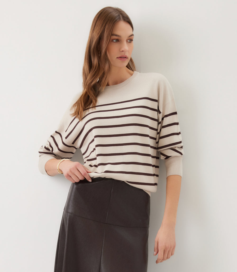 Stripe Crewneck Sweater