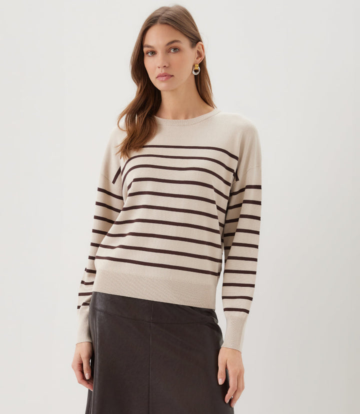 Stripe Crewneck Sweater