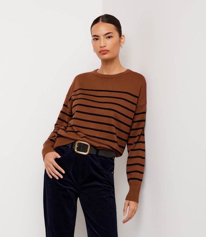 Stripe Crewneck Sweater