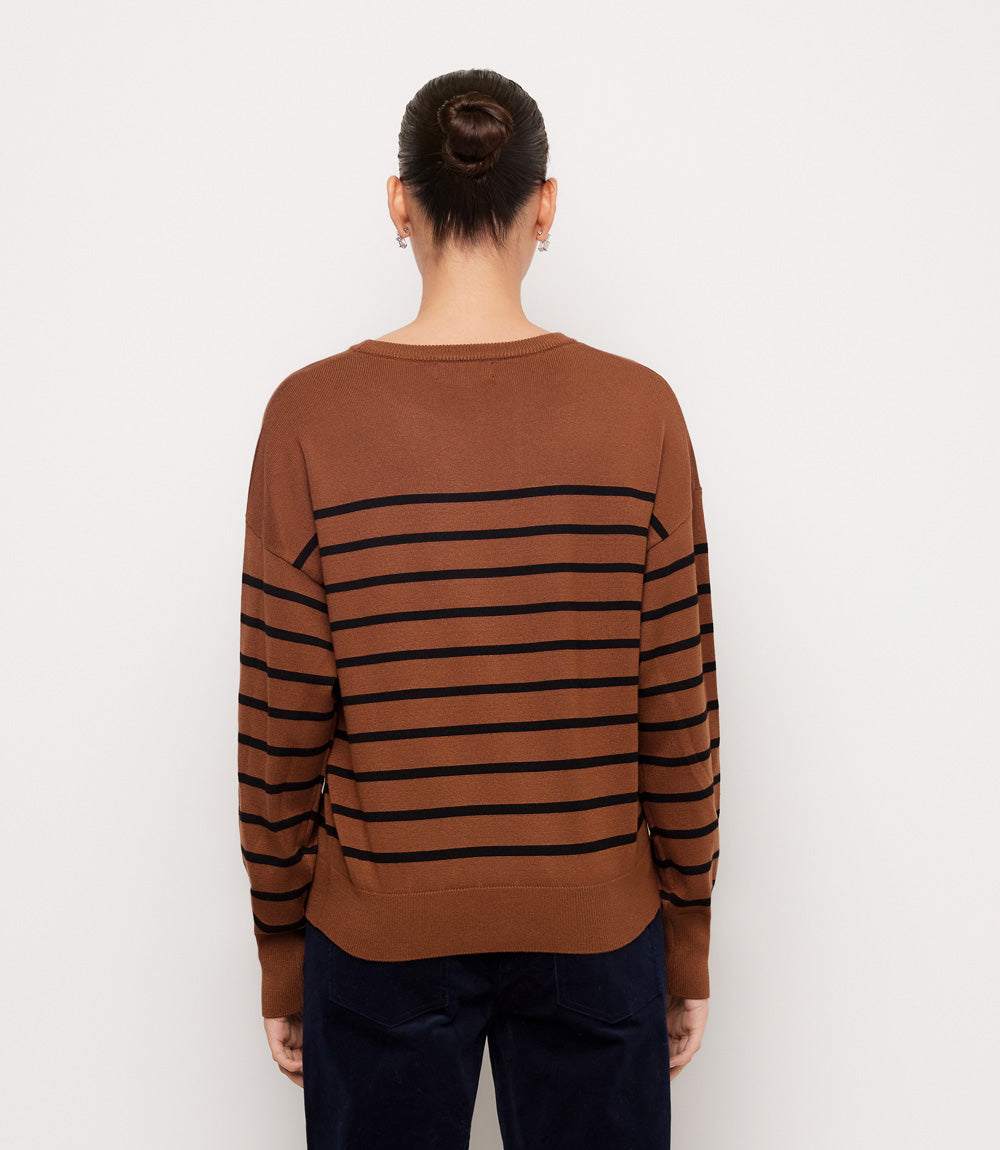 Stripe Crewneck Sweater
