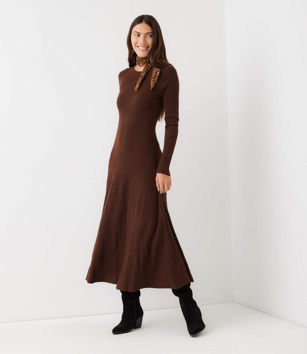 Seamless Sweater Midi Dress