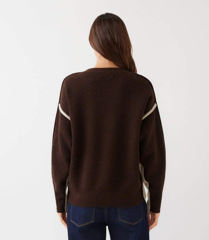 Colorblock Crewneck Sweater