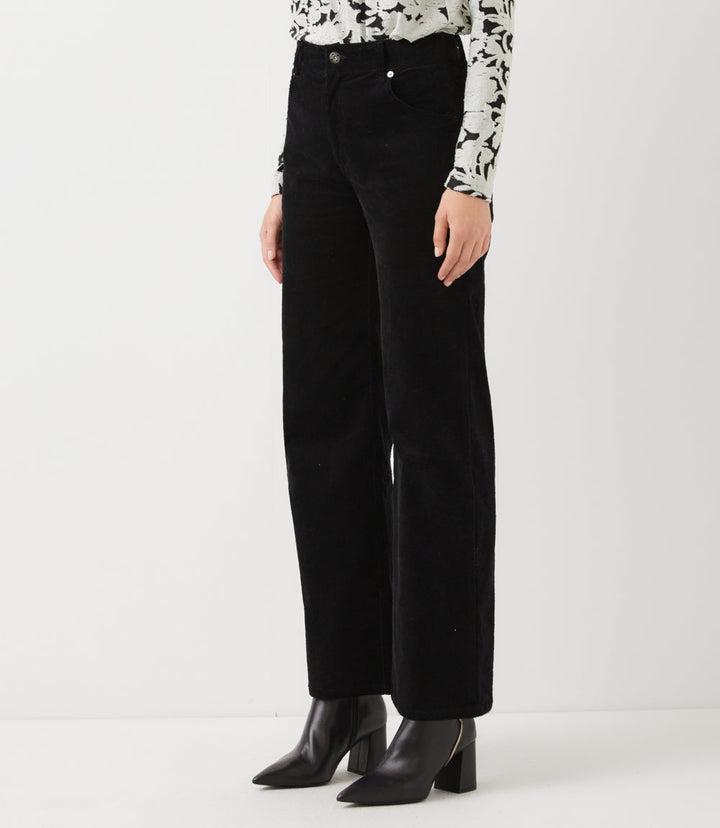 Corduroy Full Length Wide-Leg Pants