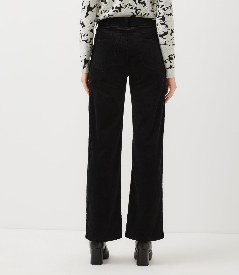Corduroy Full Length Wide-Leg Pants