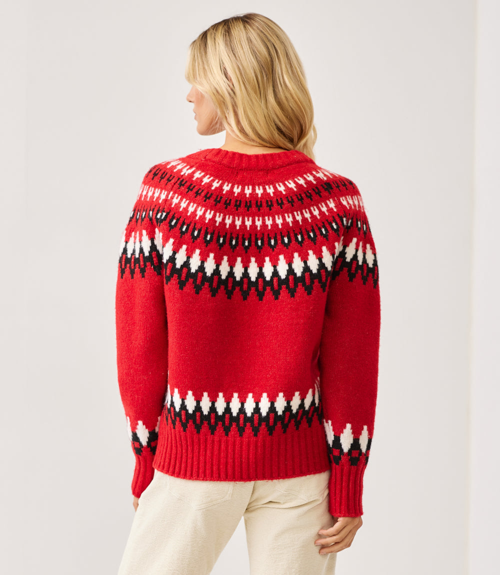 Jacquard Crewneck Sweater