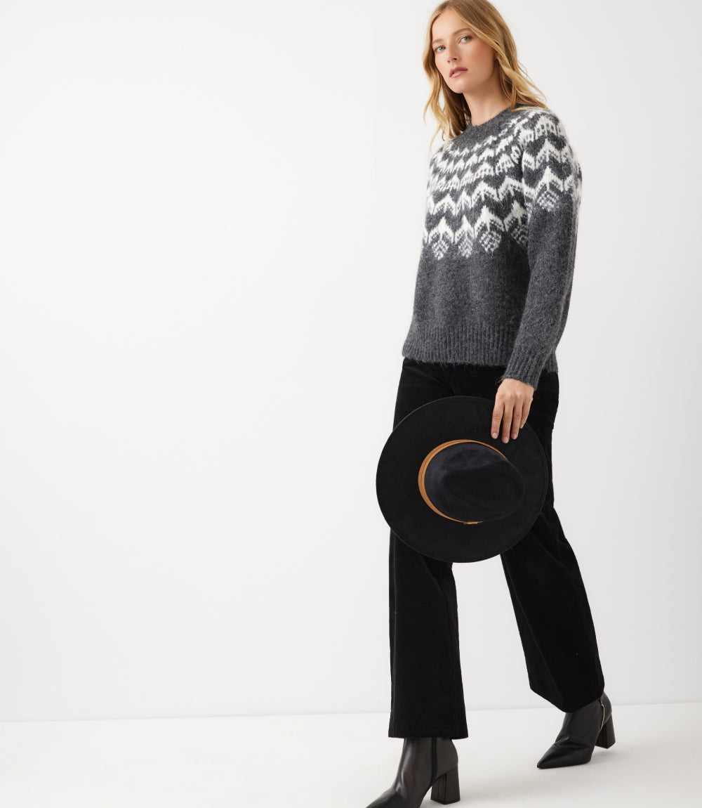 Jacquard Crewneck Sweater