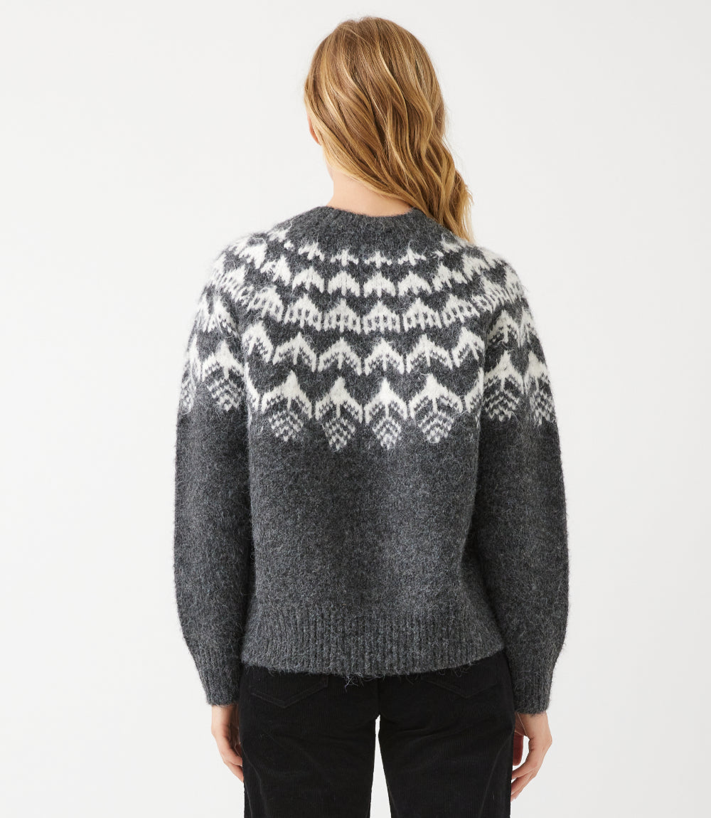 Jacquard Crewneck Sweater