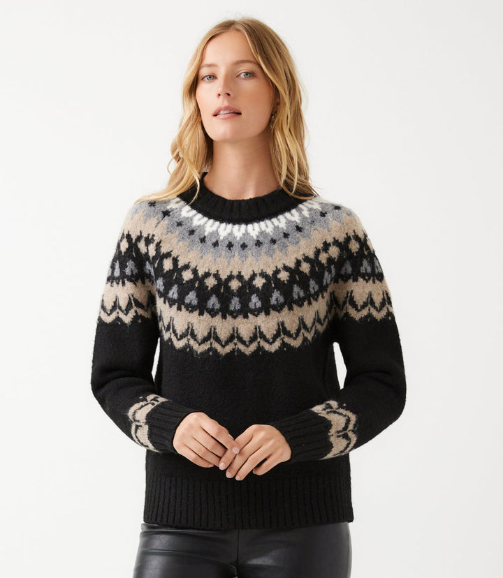 Jacquard Crewneck Sweater