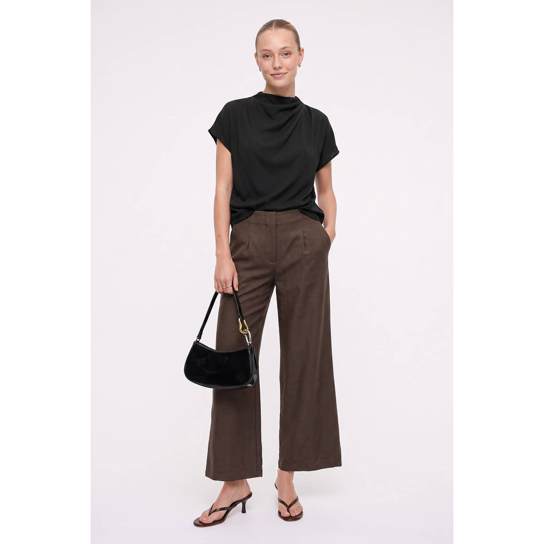 Tailored Wide-Leg Flared Pant — Winnifred