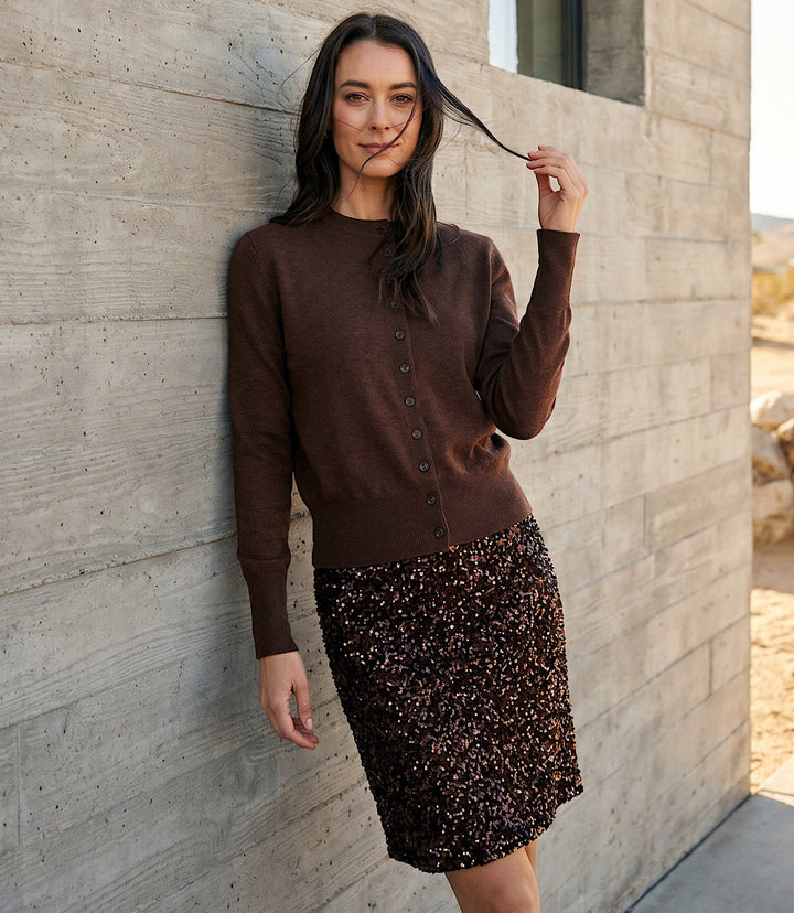 Button-Up Cardigan Sweater