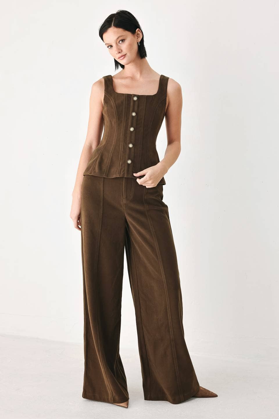 Wide-Leg Knit Pant — Guinevere