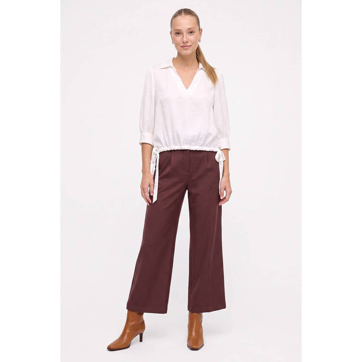 Tailored Wide-Leg Flared Pant — Winnifred