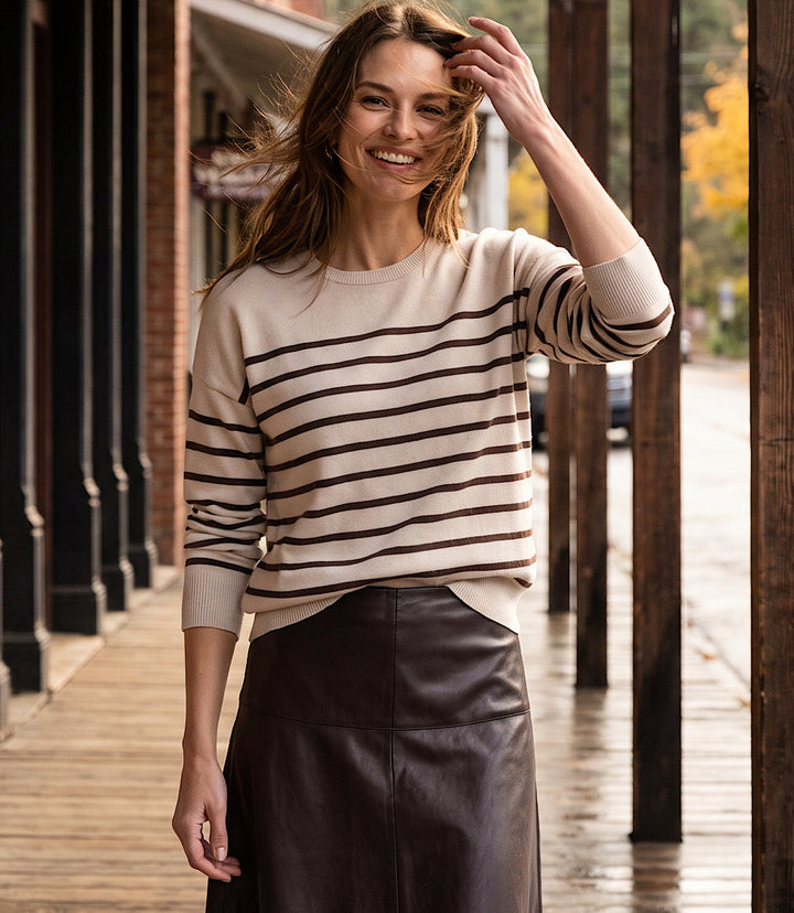 Stripe Crewneck Sweater