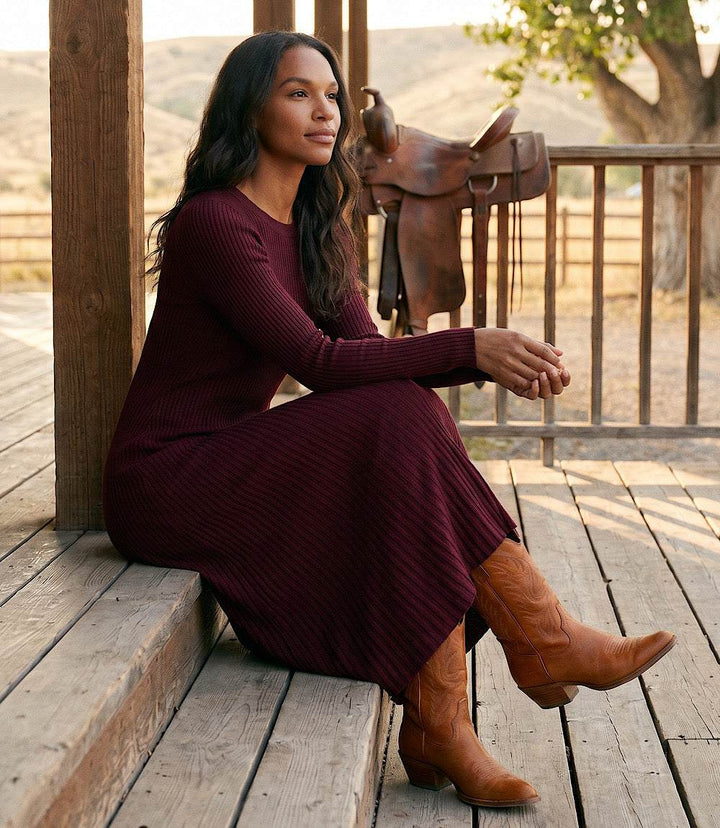 Seamless Sweater Midi Dress