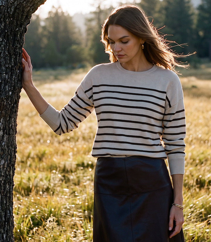 Stripe Crewneck Sweater