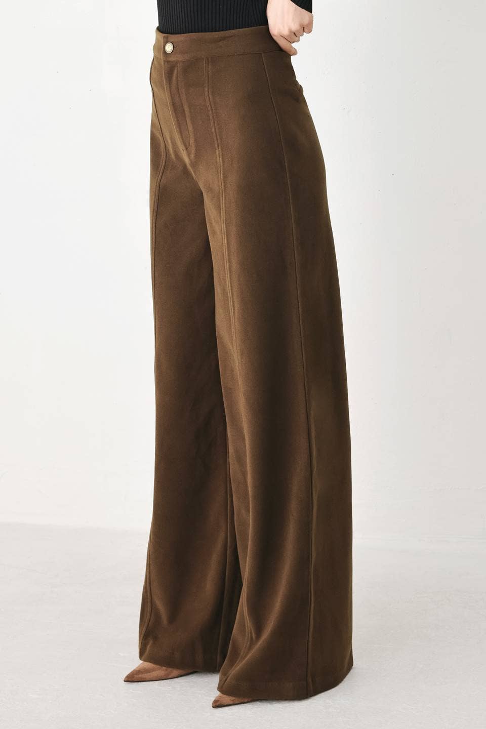 Wide-Leg Knit Pant — Guinevere