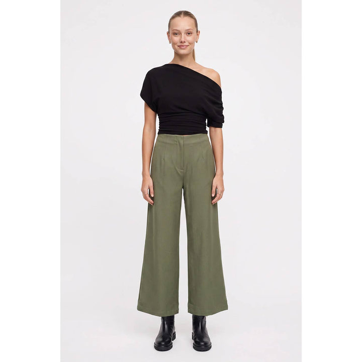 Tailored Wide-Leg Flared Pant — Winnifred