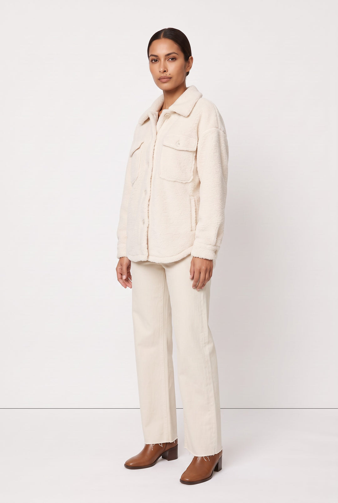 Boxy Teddy Jacket — Quintessa