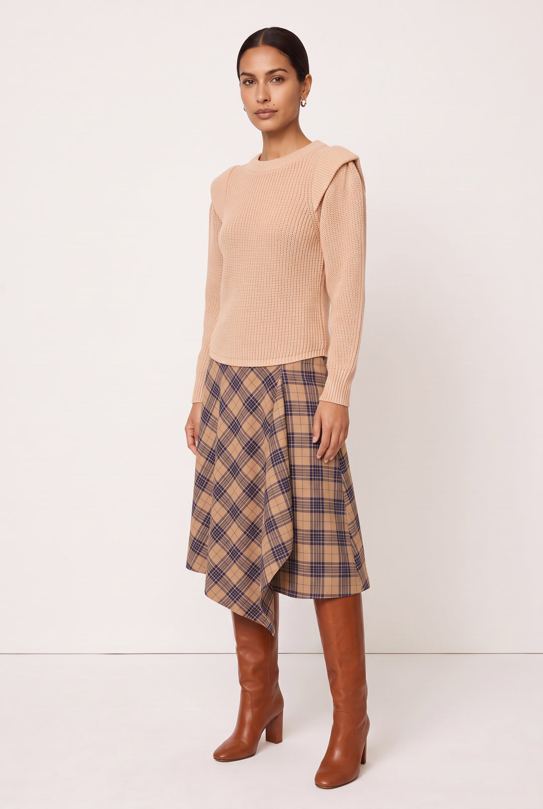 Shoulder-Detail Knit Top — Perdita