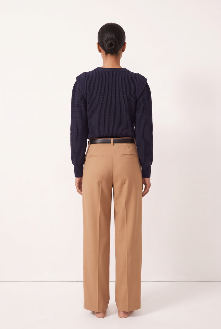Shoulder-Detail Knit Top — Persephone