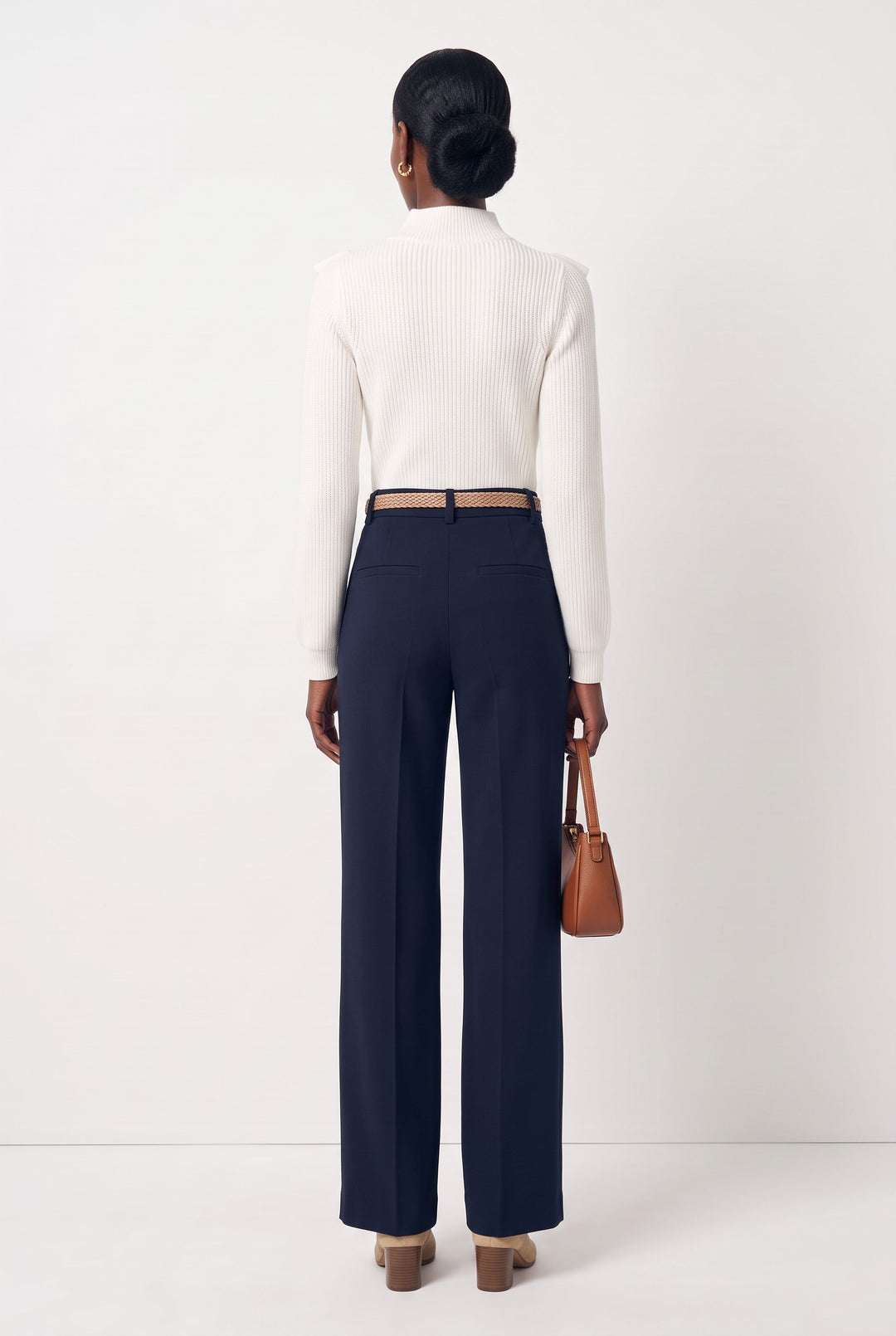 Ruffle Mock Neck Sweater — Natasha
