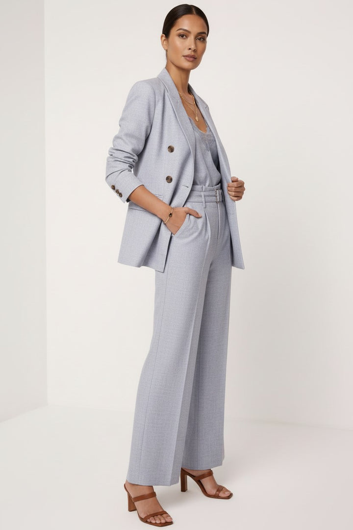 Double-Breasted Linen Blazer — Rosalind