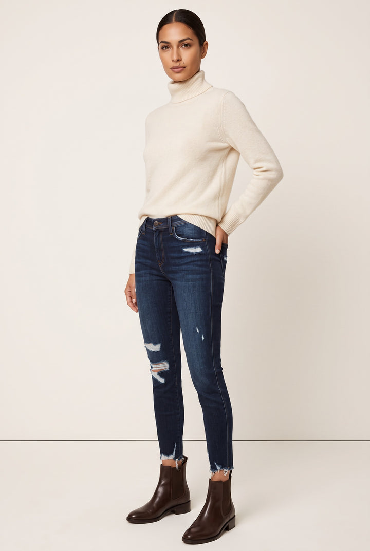 Cropped High-Rise Skinny Jean — Lara