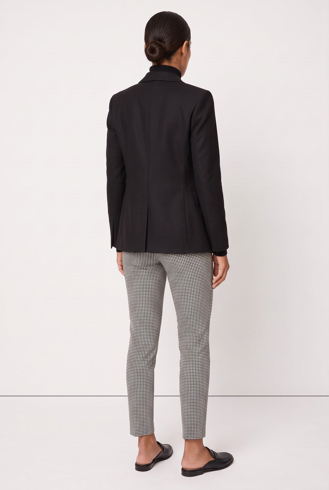 Micro-Check Tailored Pant — Camden