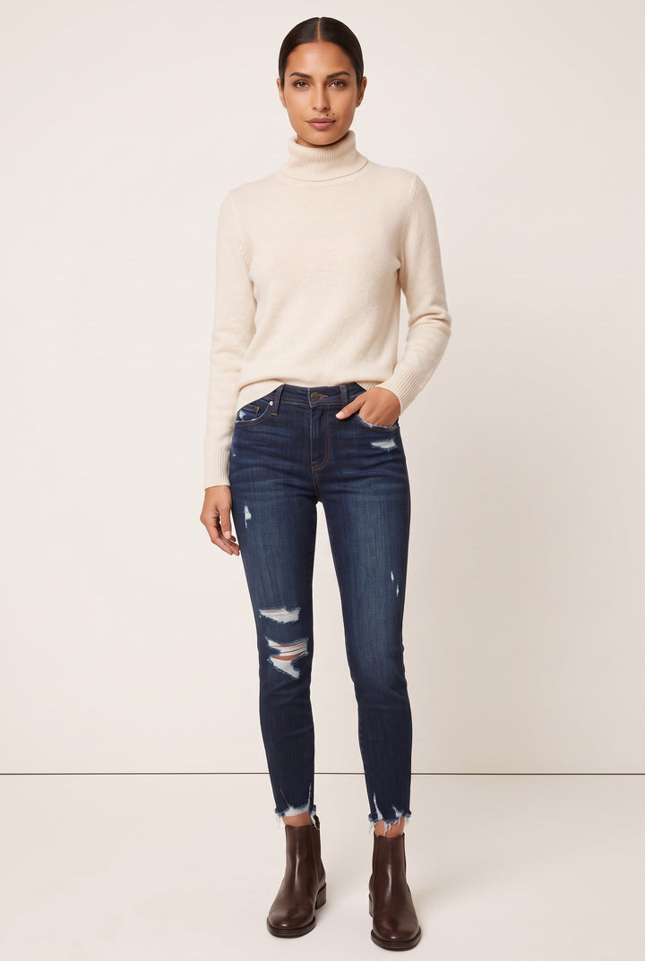 Cropped High-Rise Skinny Jean — Lara
