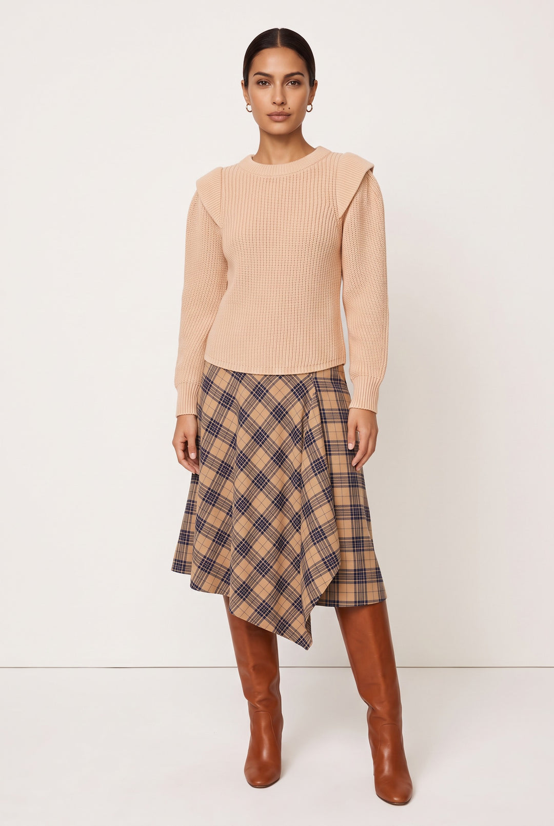 Shoulder-Detail Knit Top — Perdita