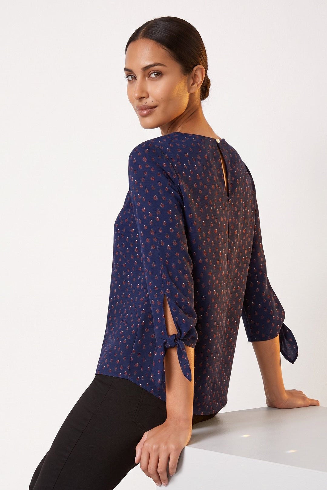 Boat Neck Blouse — Octavia