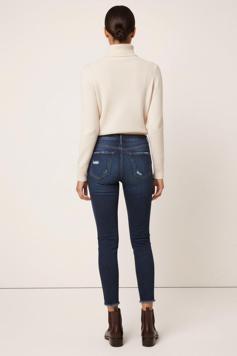 Cropped High-Rise Skinny Jean — Lara