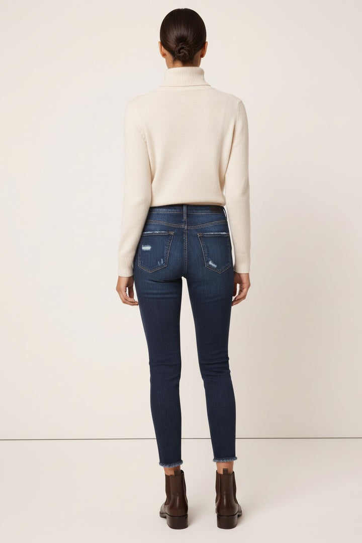Cropped High-Rise Skinny Jean — Lara