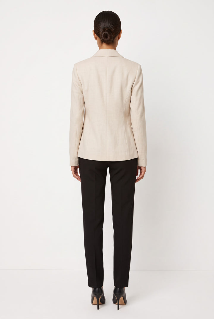 Double-Breasted Linen Blazer — Pandora
