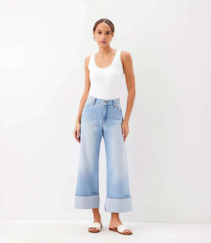 Cuffed Cropped Jeans