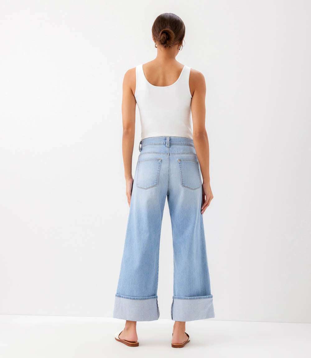 Cuffed Cropped Jeans