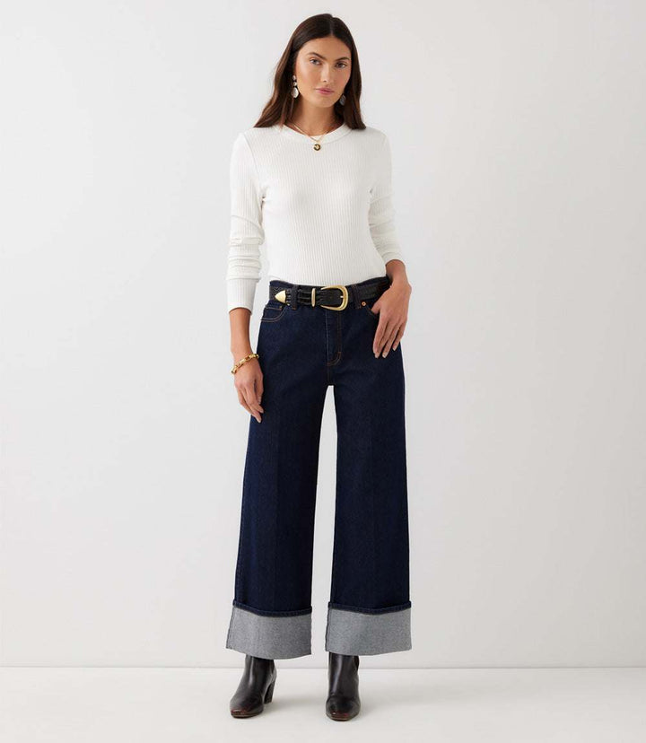 Cuff Cropped Jeans