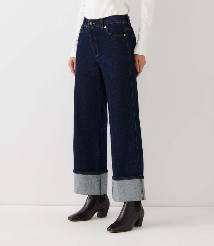 Cuff Cropped Jeans