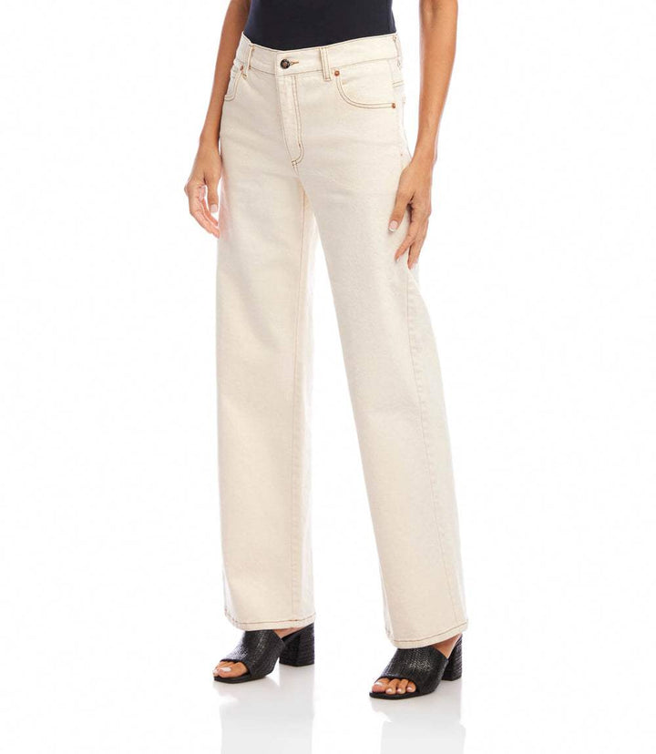 Full Length Wide-Leg Jeans
