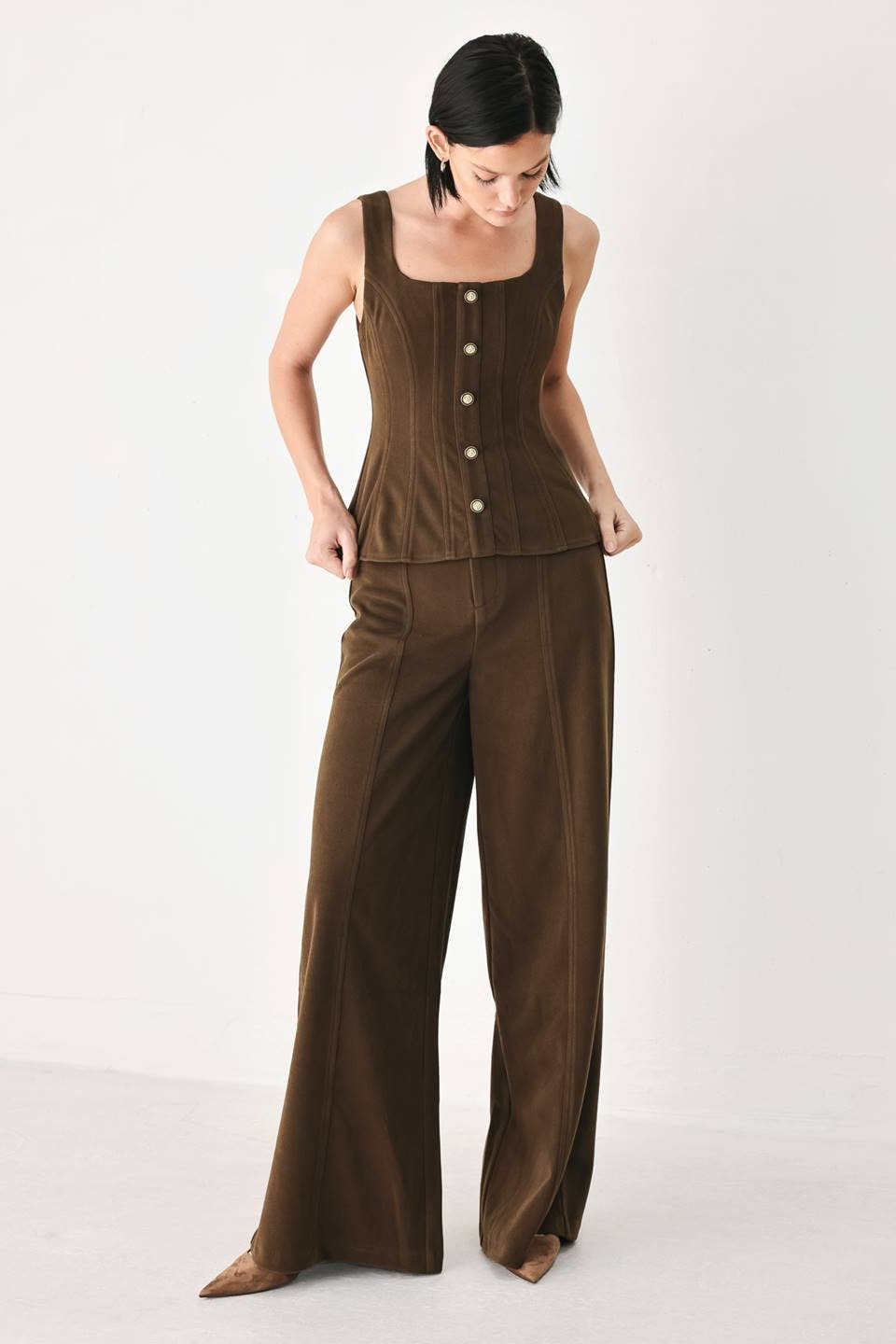 Wide-Leg Knit Pant — Guinevere
