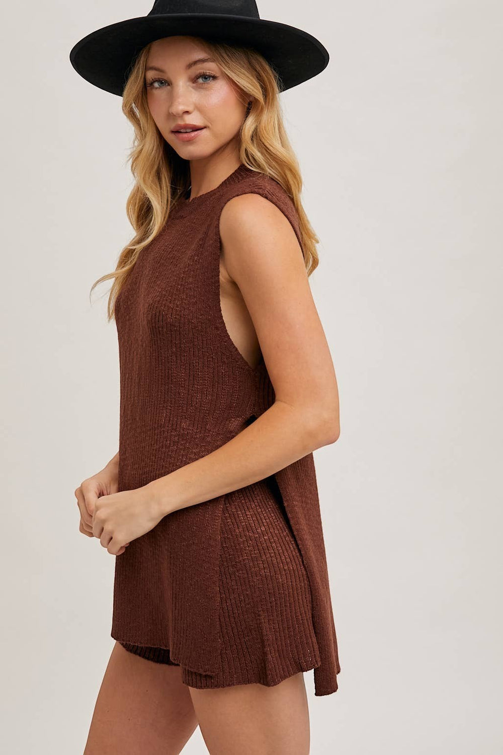 chocolate knit set for women